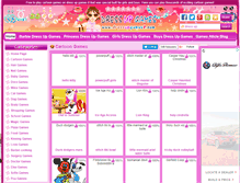 Tablet Screenshot of cartoon-games.dressupgames8.com