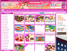 Tablet Screenshot of food-games.dressupgames8.com